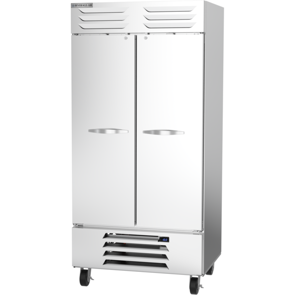 Beverage-Air Reach In Freezer, Two Section, Solid Doors, 36.87 Cu. Ft. FB35HC-1S